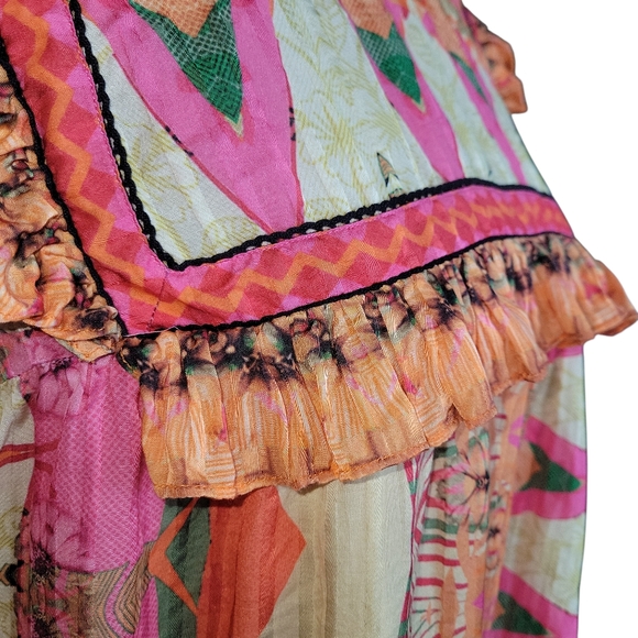 Siddhartha Bansal Sanya Ruffled Blouse from Anthropologie Women's Size XL - Picture 9 of 16